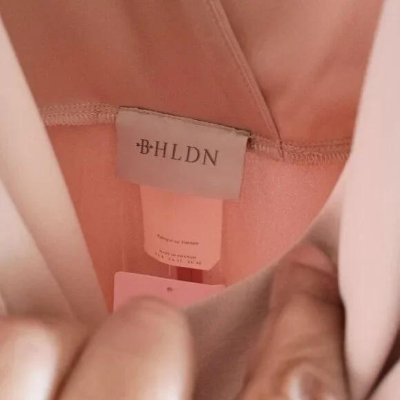 BHLDN Anthropologie Pale Pink Gown Prom Formal Wedding Size 8 - Picture 3 of 16